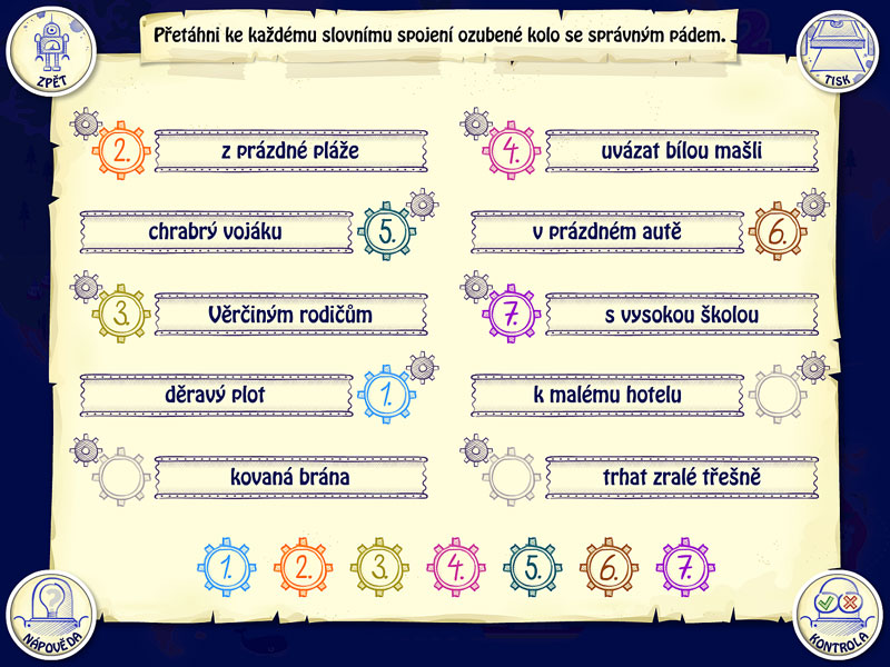 Ohebné slovní druhy 2 | 1